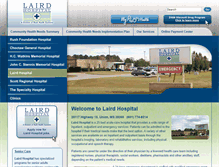 Tablet Screenshot of lairdhospital.com